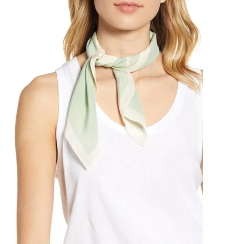 🌿Madewell Silk Bandana Mint